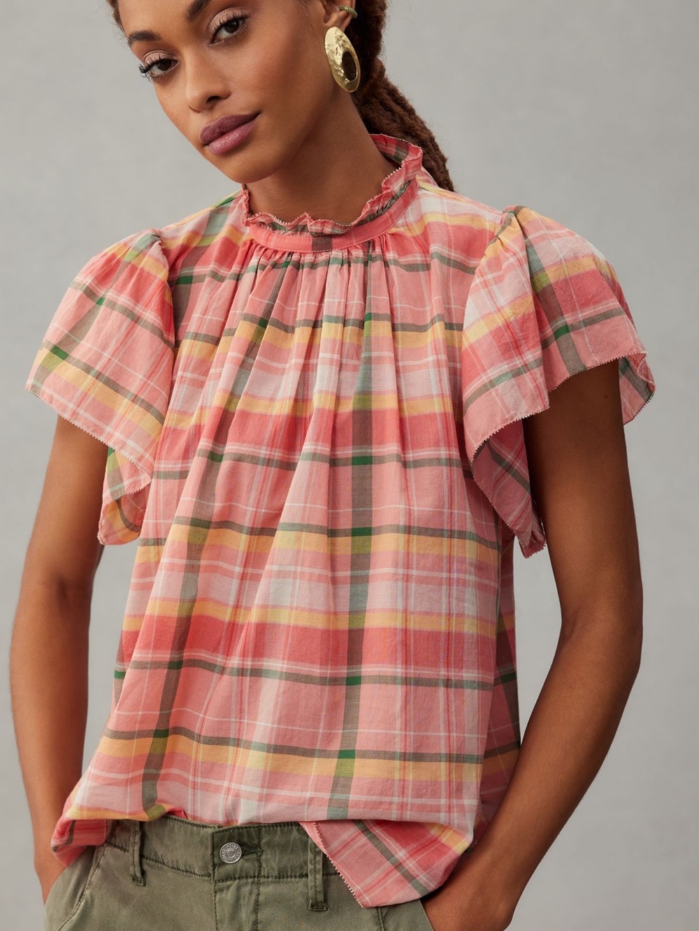 Birds of Paradise by Trovata Carla High Neck Blouse